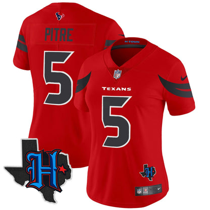 Camisa NFL Women’s Houston 2024 Texas Patch Vapor Limited Jersey