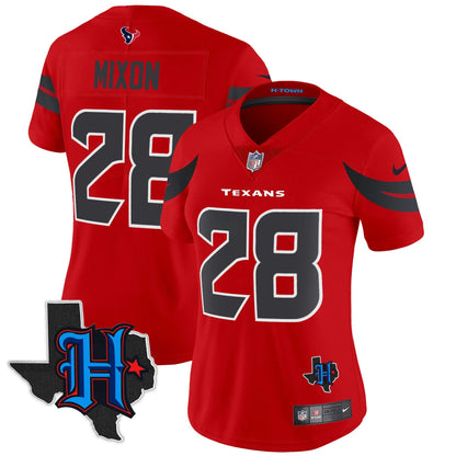 Camisa NFL Women’s Houston 2024 Texas Patch Vapor Limited Jersey