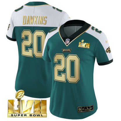 Camisa NFL Women’s Super Bowl LVII Dourada Vapor Jersey