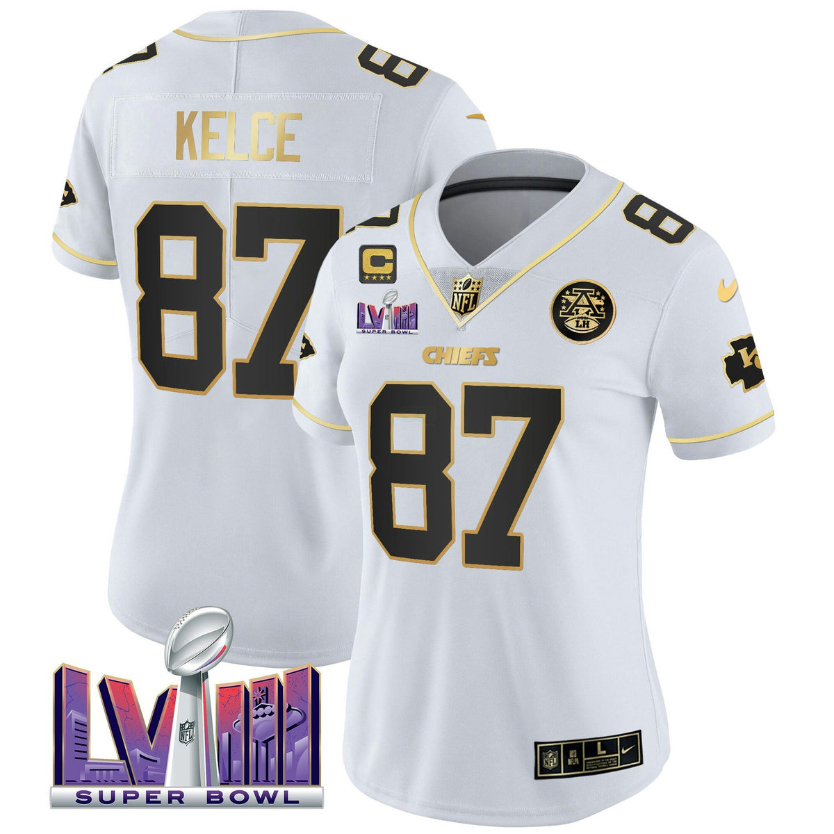 Camisa NFL Women’s Super Bowl LVIII Patch Vapor Jersey V4