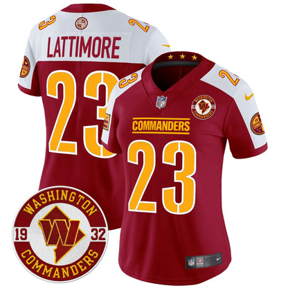 Camisa NFL Women’s Washington 2024 Vapor Limited Jersey – Est. 1932 Patch