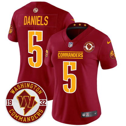 Camisa NFL Women’s Washington 2024 Vapor Limited Jersey – Est. 1932 Patch