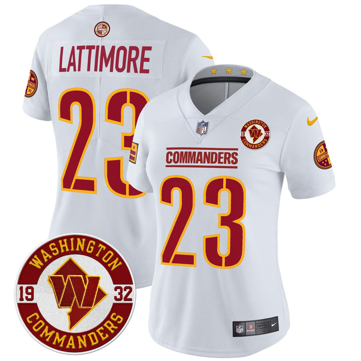 Camisa NFL Women’s Washington 2024 Vapor Limited Jersey – Est. 1932 Patch