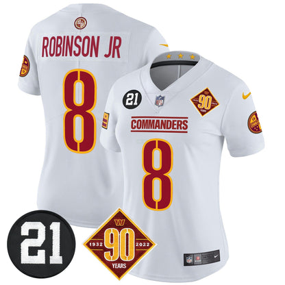 Camisa NFL Women’s Washington 90th & Sean Taylor Patch Vapor Limited Jersey