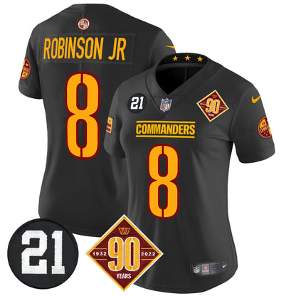 Camisa NFL Women’s Washington 90th & Sean Taylor Patch Vapor Limited Jersey