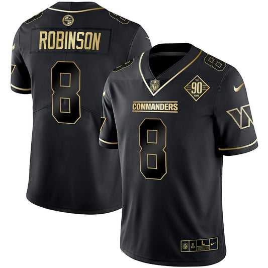 Camisa NFL Women’s Washington Branca Dourada & Preta Dourada Vapor Limited Jersey