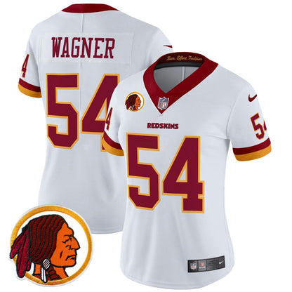 Camisa NFL Washington Commanders Women’s Washington Redskins Throwback Vapor Limited Jersey V2