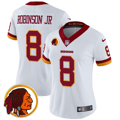Camisa NFL Washington Commanders Women’s Washington Redskins Throwback Vapor Limited Jersey V2