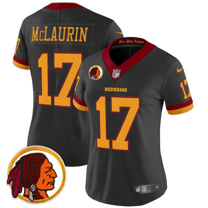 Camisa NFL Washington Commanders Women’s Washington Redskins Throwback Vapor Limited Jersey V2