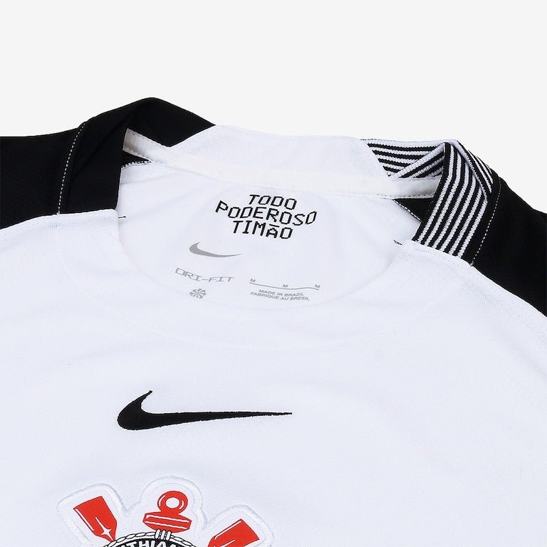 Camisa Nike Corinthians I 2025 - Preta e Branca - (Feminina) - DA Sports Oficial