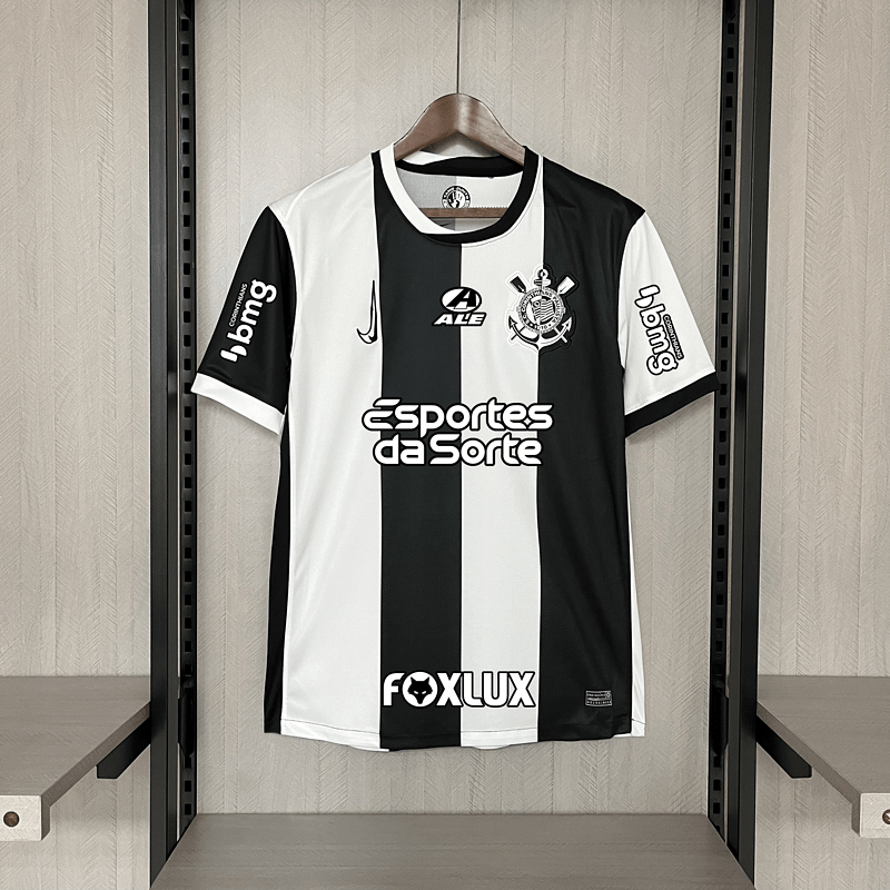 Camisa Nike Corinthians III 24/25 - Preta e Branca - DA Sports Oficial