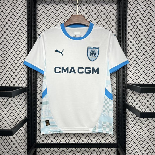 Camisa Olympique de Marseille I 24/25 Puma - Branco - DA Sports Oficial