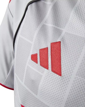 Camisa Lyon III 25/26 - Torcedor Adidas Masculina - Cinza e vermelha