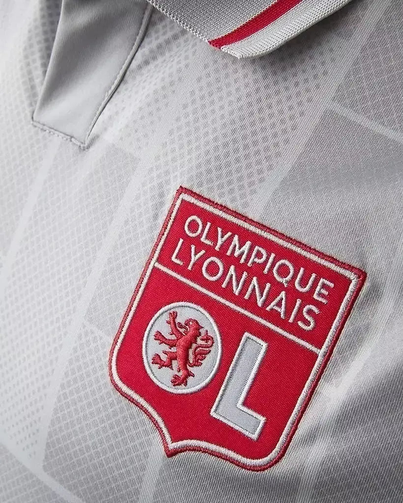 Camisa Lyon III 25/26 - Torcedor Adidas Masculina - Cinza e vermelha