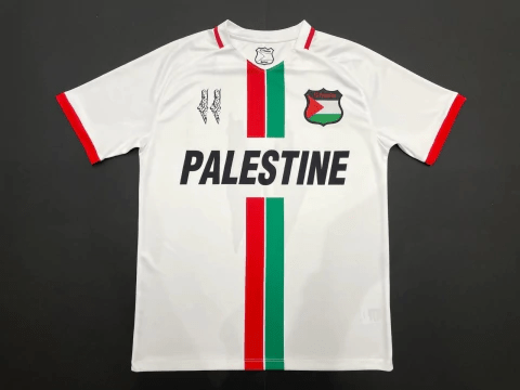 Camisa Palestina 2023/24 (Club Desportivo Palestino) - Torcedor Masculina - Branca - DA Sports Oficial
