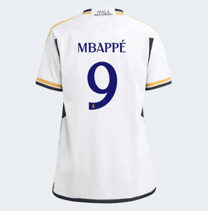 Camisa Real Madrid I 23/24 Branca com personalização incluida 