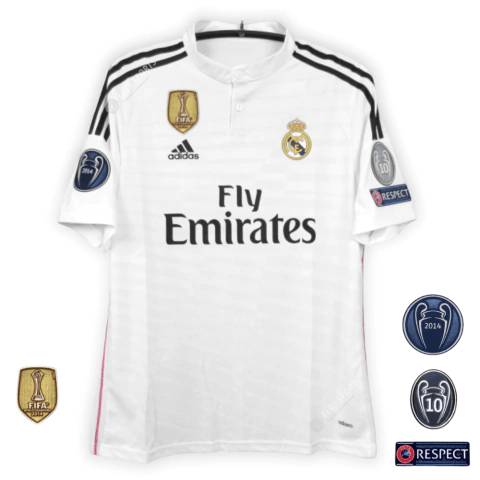 CAMISA REAL MADRID RETRÔ 14/15 - COM PATCH - DA Sports Oficial
