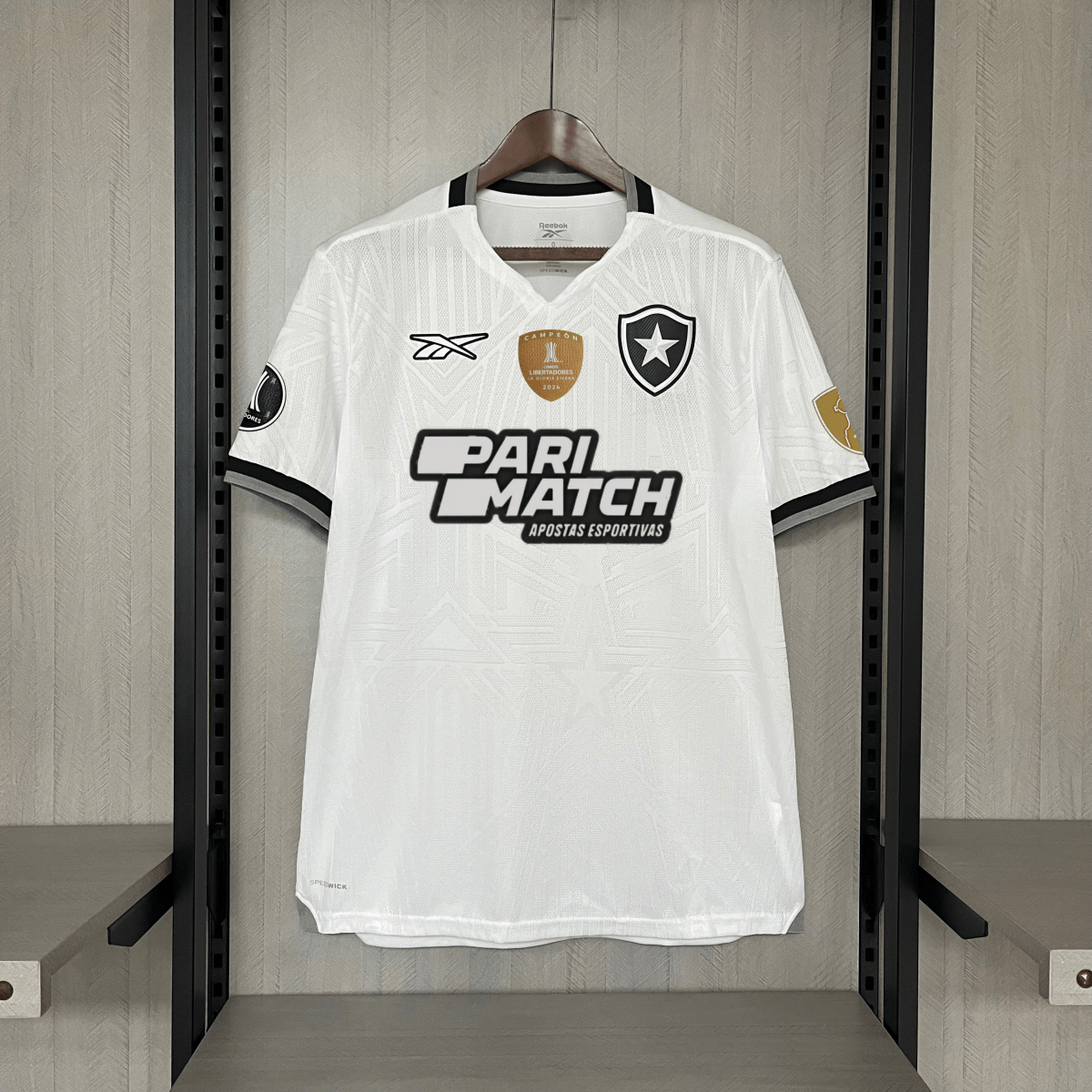 Camisa Reebok Botafogo 24/25 Casa - Branca (Com todos patrocinadores) - DA Sports Oficial