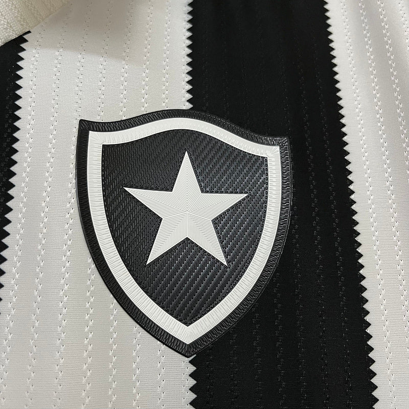 Camisa Reebok Botafogo 24/25 Casa - Preta e Branca - DA Sports Oficial