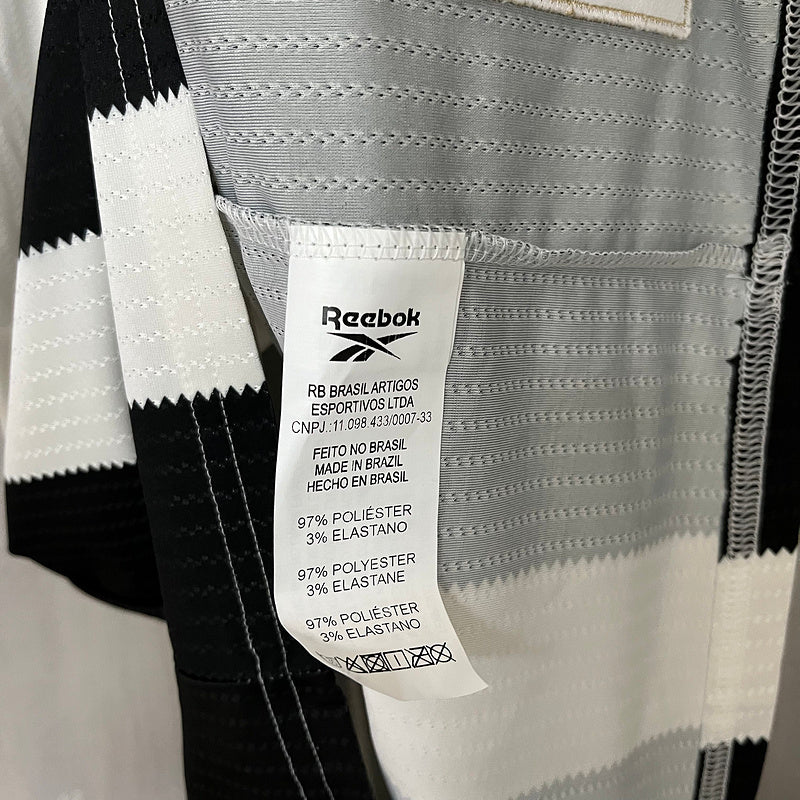 Camisa Reebok Botafogo 24/25 Casa - Preta e Branca - DA Sports Oficial