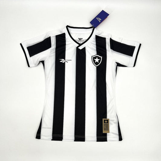 Camisa Reebok Botafogo 24/25 Casa - Preta e Branca - (Feminina) - DA Sports Oficial