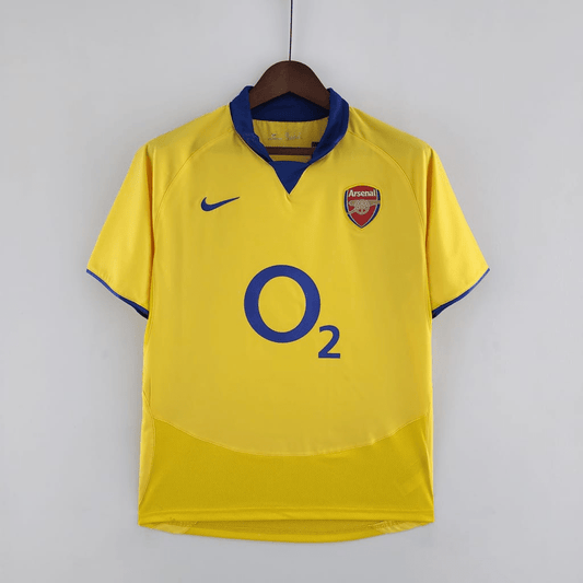 Camisa Retrô ARSENAL 2003 - 2005 AMARELA - DA Sports Oficial