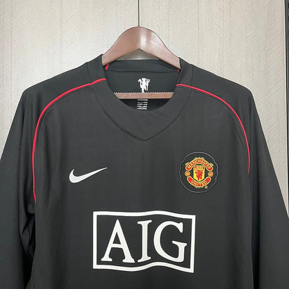 Camisa Retrô Away II do Manchester United 2007 Preta - Manga Longa - DA Sports Oficial