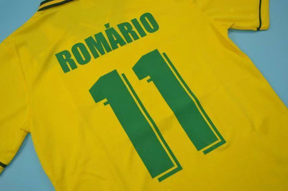 [PRONTA ENTREGA] Camisa Retrô Brasil Romário Copa Do Mundo 1994 Amarela