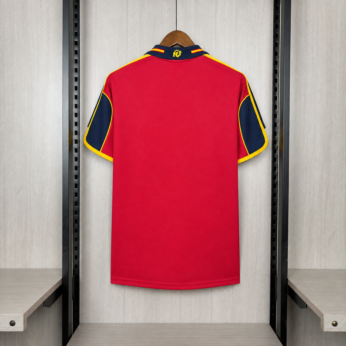 Camisa Retrô da Espanha Home 2000 Torcedor
