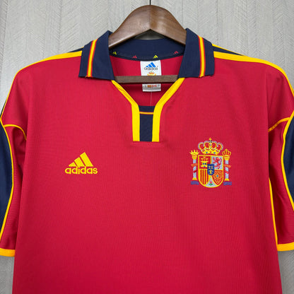 Camisa Retrô da Espanha Home 2000 Torcedor