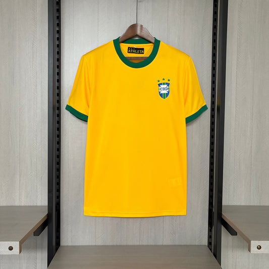 Camisa Retrô da Seleção Brasileira Home 1971 Torcedor