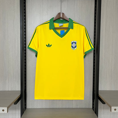 Camisa Retrô da Seleção Brasileira Home 1977 Torcedor