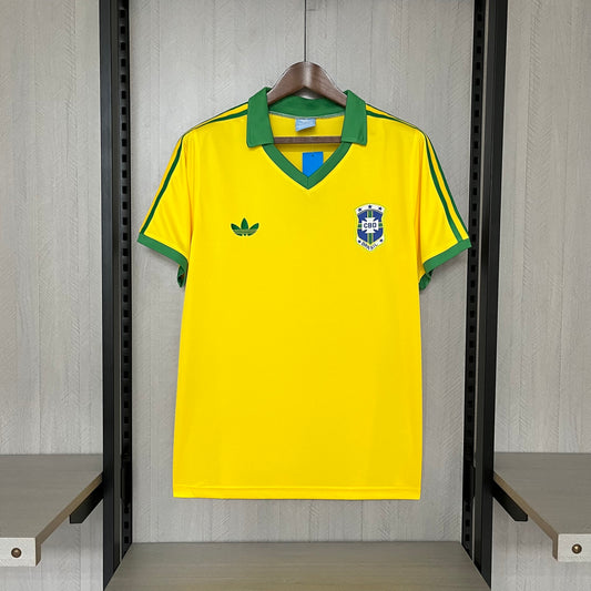 Camisa Retrô da Seleção Brasileira Home 1977 Torcedor