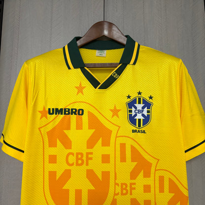 Camisa Retrô da Seleção Brasileira Home 1994 Torcedor