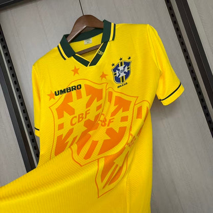 Camisa Retrô da Seleção Brasileira Home 1994 Torcedor
