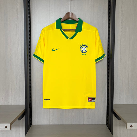 Camisa Retrô da Seleção Brasileira Home 1997 Torcedor