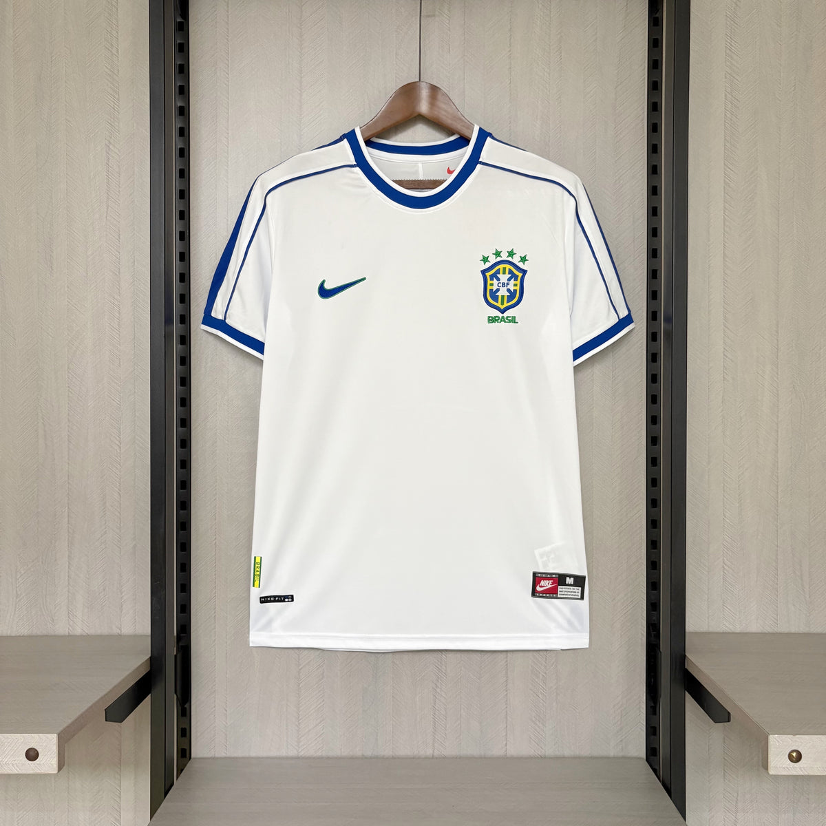 Camisa Retrô da Seleção Brasileira Home 1998 Torcedor