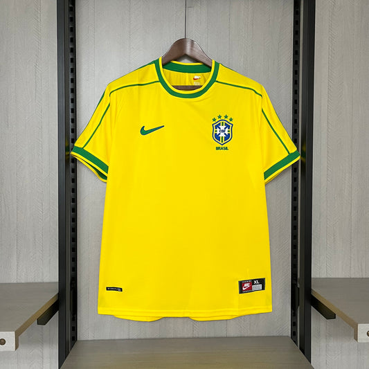 Camisa Retrô da Seleção Brasileira Home 1998 Torcedor