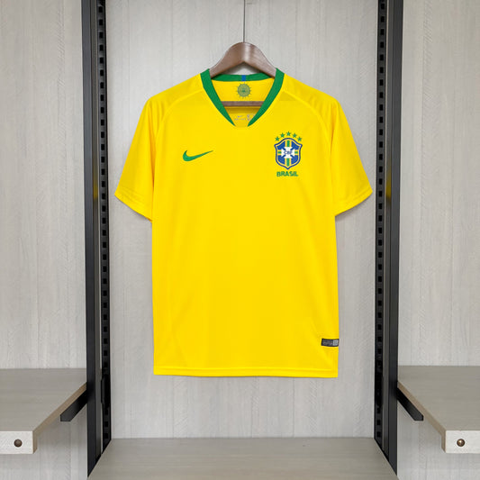 Camisa Retrô da Seleção Brasileira Home 2018 Torcedor