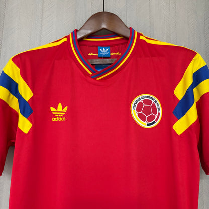 Camisa Retrô da Seleção da Colômbia Away 1990 Torcedor