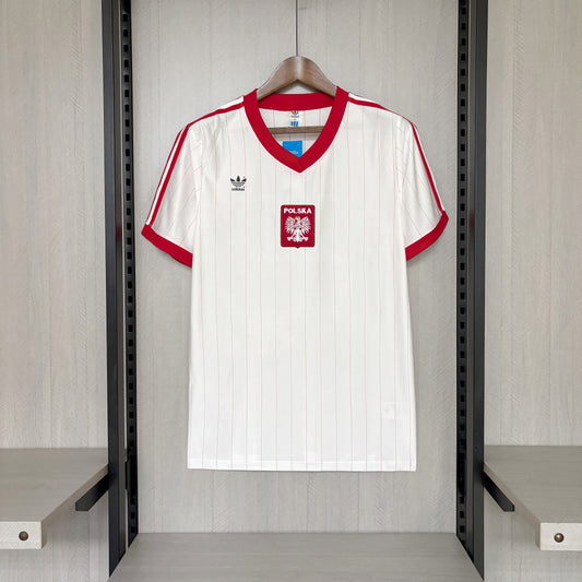Camisa Retrô da Seleção da Polônia Home 1982 Torcedor