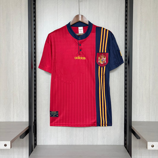 Camisa Retrô da Seleção Espanhola Home 1996 Torcedor
