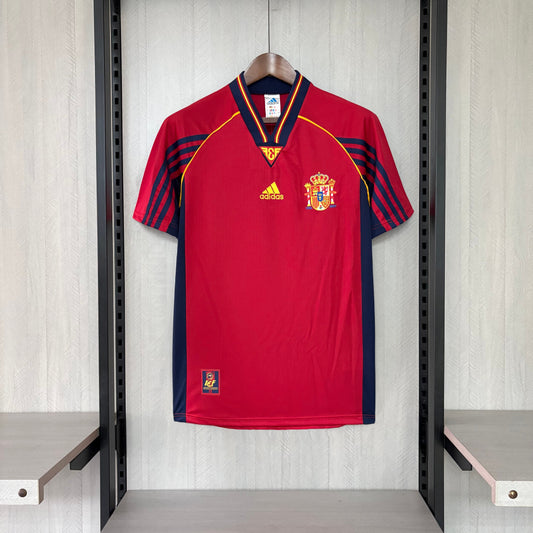 Camisa Retrô da Seleção Espanhola Home 1998 Torcedor