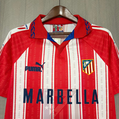 Camisa Retrô do Atlético de Madrid Home 1995/96 Torcedor