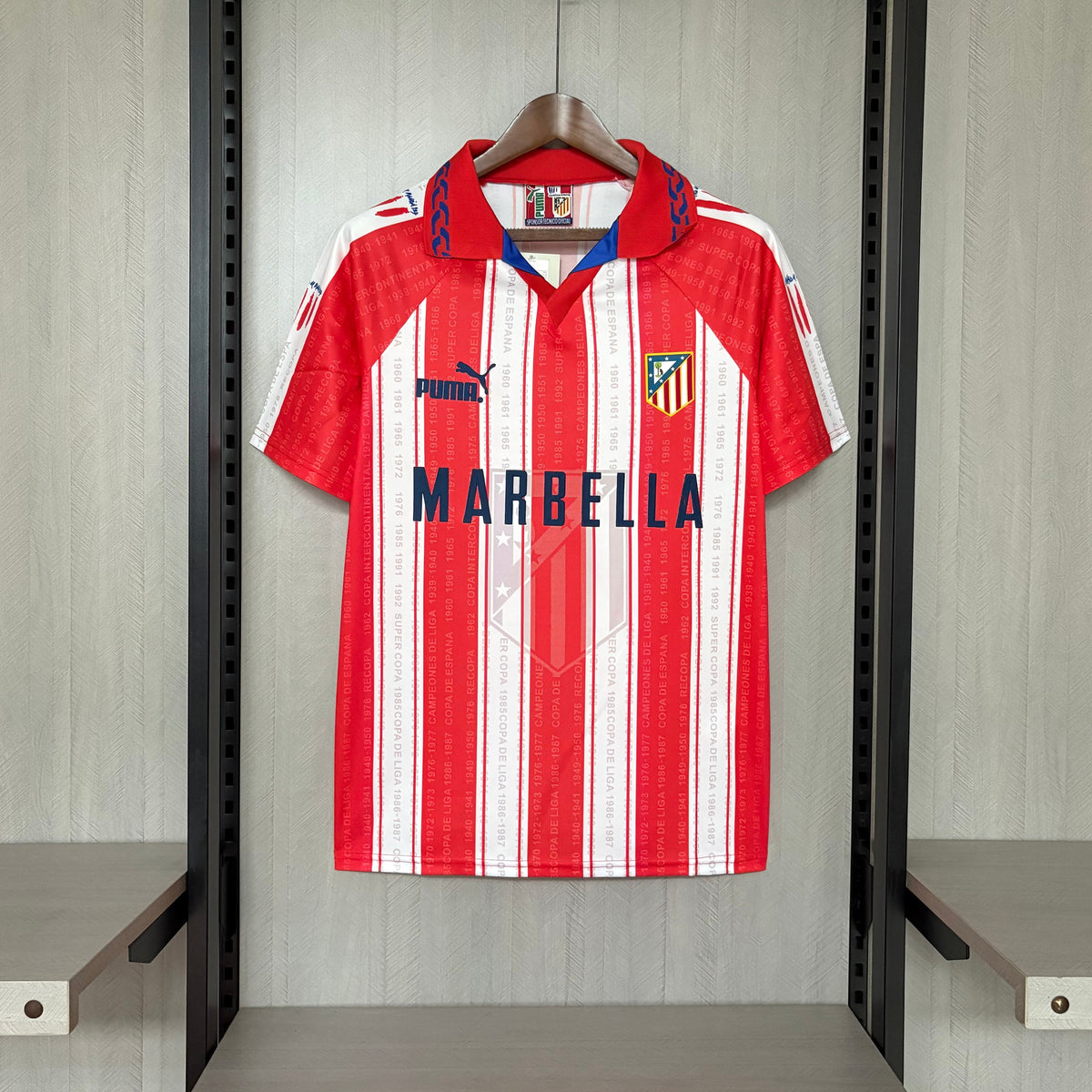 Camisa Retrô do Atlético de Madrid Home 1995/96 Torcedor