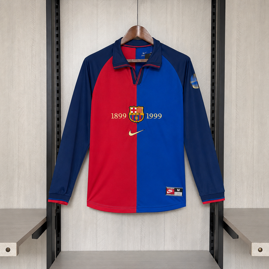 Camisa Retrô do Barcelona Home 1999 Torcedor