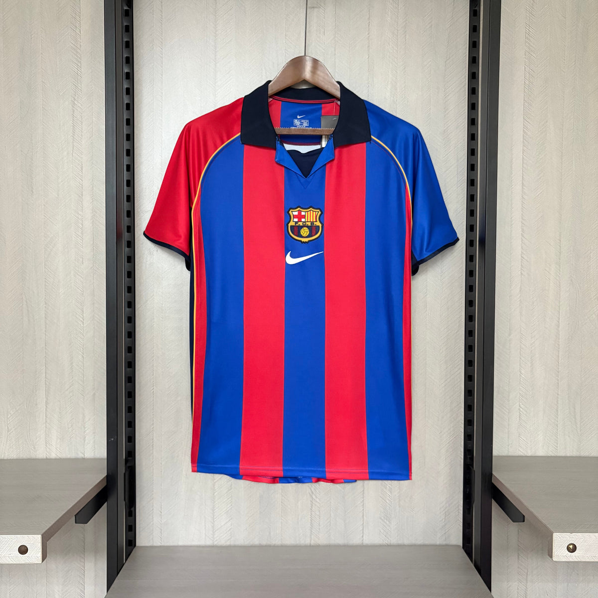 Camisa Retrô do Barcelona Home 2001/02 Torcedor