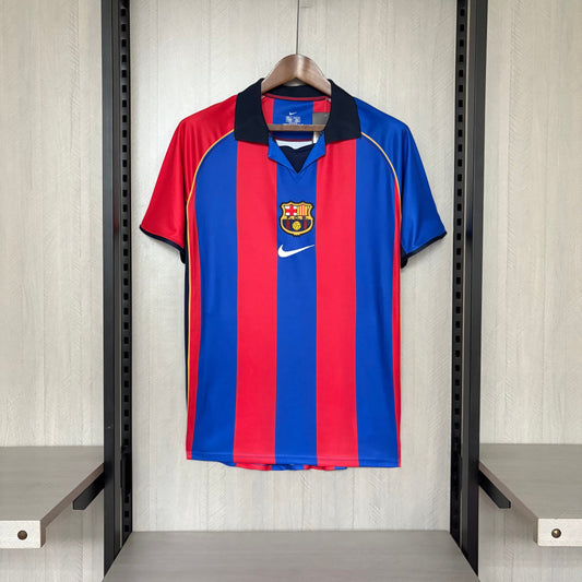 Camisa Retrô do Barcelona Home 2001/02 Torcedor