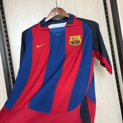 Camisa Retrô do Barcelona Home 2003/04 Torcedor