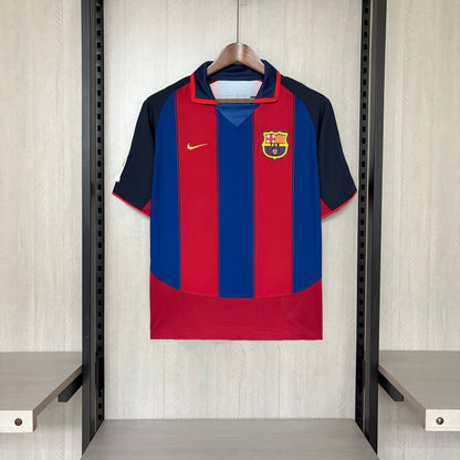 Camisa Retrô do Barcelona Home 2003/04 Torcedor